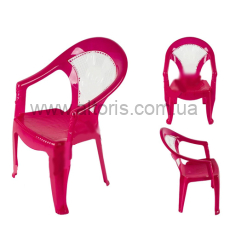 стул детский пластмассовый №1 Консенсус - малиновый