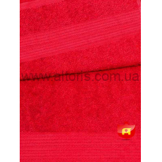 Полотенце махровое красное Elines 100% хлопок - 50*90см 420г