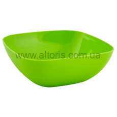 тарелка глубокая  пластик  /Алеана / - 150*150*55 оливковый