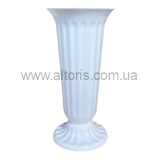 ваза для цветов пластмасса Консенсус  - Белая №1