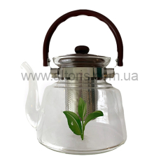 чайник стеклянный Interos - 1500мл TEA LEAF /116/
