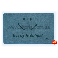 коврик бытовой Dariana - шерсть, синий, Smile, 68х120 см