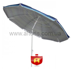 Зонт пляжный  - d1.8м с наклоном серебро MH-0035