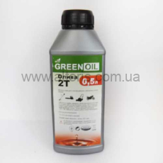 масло 2Т полусинтетическое премиум - 0.5л GREEN OIL-2-T