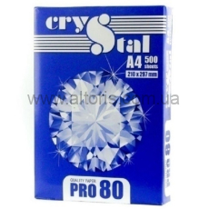 Бумага офисная  - Crystal A4 плотн.80г/м2, 500л.