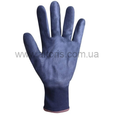 перчатки Seven - синт.черные с черным полиуретановым покрытием 10 размер