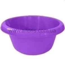 таз 5л пластмассовый круглый Консенсус - фиолетовый
