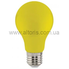 Лампа LED BULBS - Е27  3W  A60  175-250V желтая