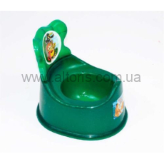 горшок детский с спинкой Консенсус - зеленый