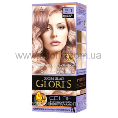 краска для волос Gloris - Жемчужно-розовый 9.1 б для двойного применения