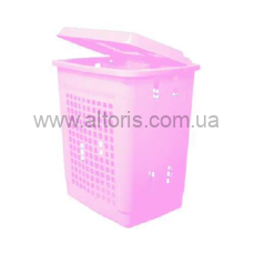 корзина для белья Консенсус - 55л, розовый