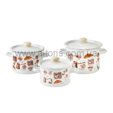 набор посуды №272 НМ к-ли цил.2/3,0/4,5л - Кафе де Шери