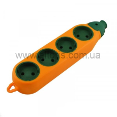 Колодка строительная АВАТАР - 4 гн+4гн без заземл. двухсторонняя