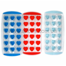форма для льда - сердце 18  ячеек  (11,5*14,5)см