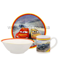 набор детский керамика Interos - 3пр.Тачки TO-8