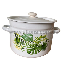 кастрюля эмаль НМ цилиндр. 9л/2 1621/2 - Монстера