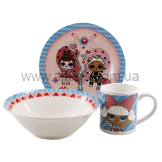 набор детский керамика Interos - 3пр. Лол TO-18