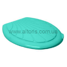 сидение для унитаза Консенсус - бирюзовый Люкс Ракушка