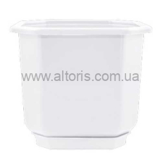 горшок для цветов "Дама" с подст. /Алеана/ - 16*16, белый