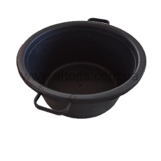 таз пластмассовый  АВС - 20 с ручками черный