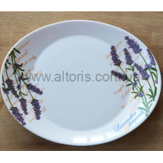 блюдо стеклокерамика  "Prometeo" Gallery - 32*26см ""Lavender""  овал