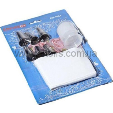 кондитерский мешок EMPIRE - 6 нерж.насадок + адаптер, 9644