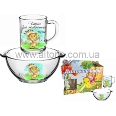 набор детский стекло - 2 пр. Лев 942691