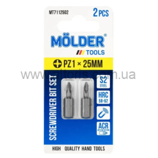 набор бит MOLDER  - PZ1x25мм, 2шт