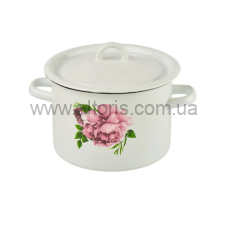 кастрюля эмаль НМ цилиндр. 4,5л/2 1615/2 - Лаура