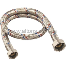 Шланг для воды резиновый в оплетке - 800мм, г*г