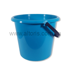 ведро пластмассовое пищевое мерное Полимерагро - 5л Голубое