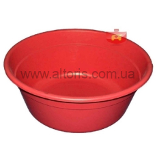 таз 14л пластмассовый  круглый Консенсус - красный