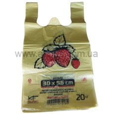 Пакет - 30х55 Клубника 100 шт в уп
