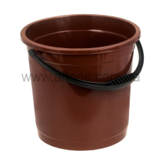ведро пластмассовое R-Plastic - 10 л коричневое