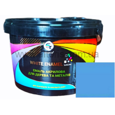 эмаль акриловая LuxLine (WHITE ENAMEL) - 2 кг голубая