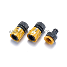набор для полива Сила - 1/2'': конектор 1/2'' аквастоп, конектор 1/2'', адаптер 1/2'' + 3/4''