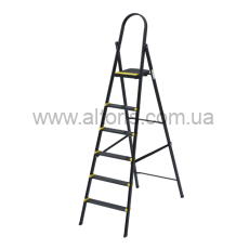 стремянка Aloft - 6 ступенек, усиленная металлическая 150кг SLIM