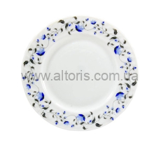 тарелка мелкая стеклокерамика Lumines - №8 Синий цветок  (075)
