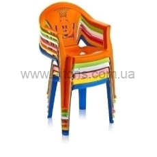 стул детский пластмассовый  Полимерагро - голубой