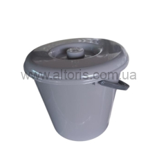 ведро пластмассовое пищевое с кр Алеана - 10 л. какао