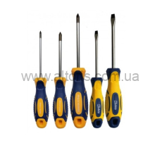 набор отверток Kubis - 5 шт, PH1*100, 2*125, SL3*75, 5*100, 6*150 мм CrV6150