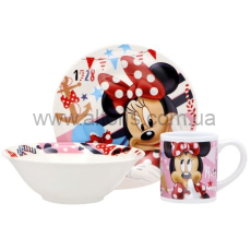 набор детский керамика Interos - 3пр. Минни Маус ТО-9