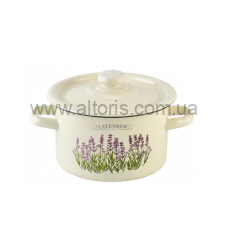 кастрюля эмаль НМ цилиндр. 3л/2 1612/2 - Лаванда(молочная)