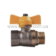 кран шар. полнопроходной газ - 3/4" г*ш ЖБ
