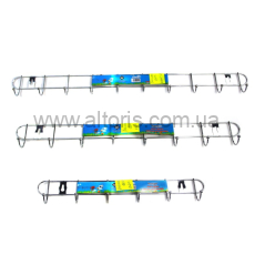 вешалка с крючками No Brand - 10 крючков (0,2*5,5*55)см №024-10