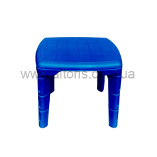 стол детский пластмассовый 560*560 Консенсус - синий квадратный