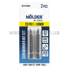 набор бит MOLDER  - PH1x50мм, 2шт