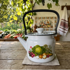 чайник эмаль ВЕКОBOD - 2,0л Овочі-білий 45