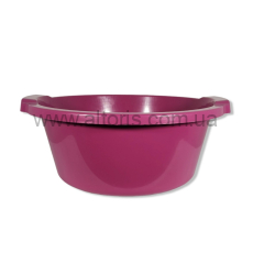миска пластмассовая Полимерагро - 12л п/э Малиновый