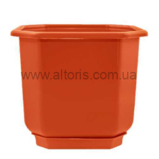 горшок для цветов "Дама" с подст. /Алеана/ - 12*12, терракот